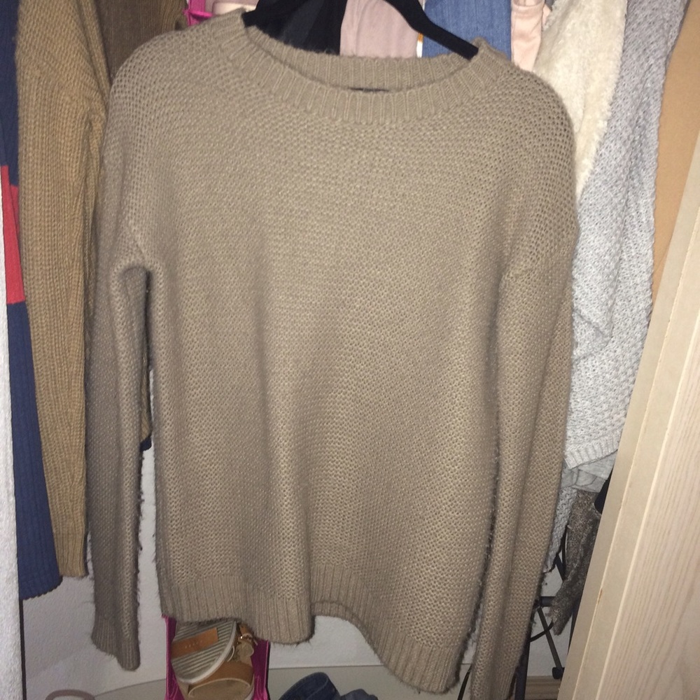 Forever 21 Brown/Taupe Knit Sweater