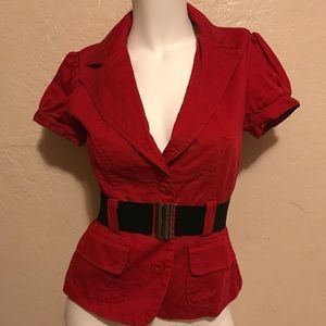 Beautiful Red Vest Sz XS