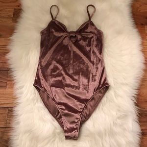 Urban Outfitters Velvet Bodysuit