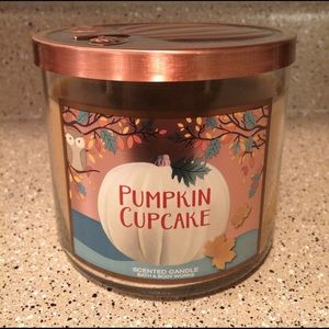 Pumpkin Cupcake 3 Wick Candle