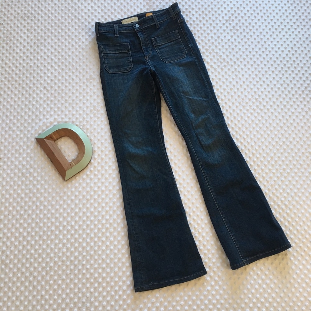 🌼 Anthro Pilcro Superscript High Rise Flare Jeans