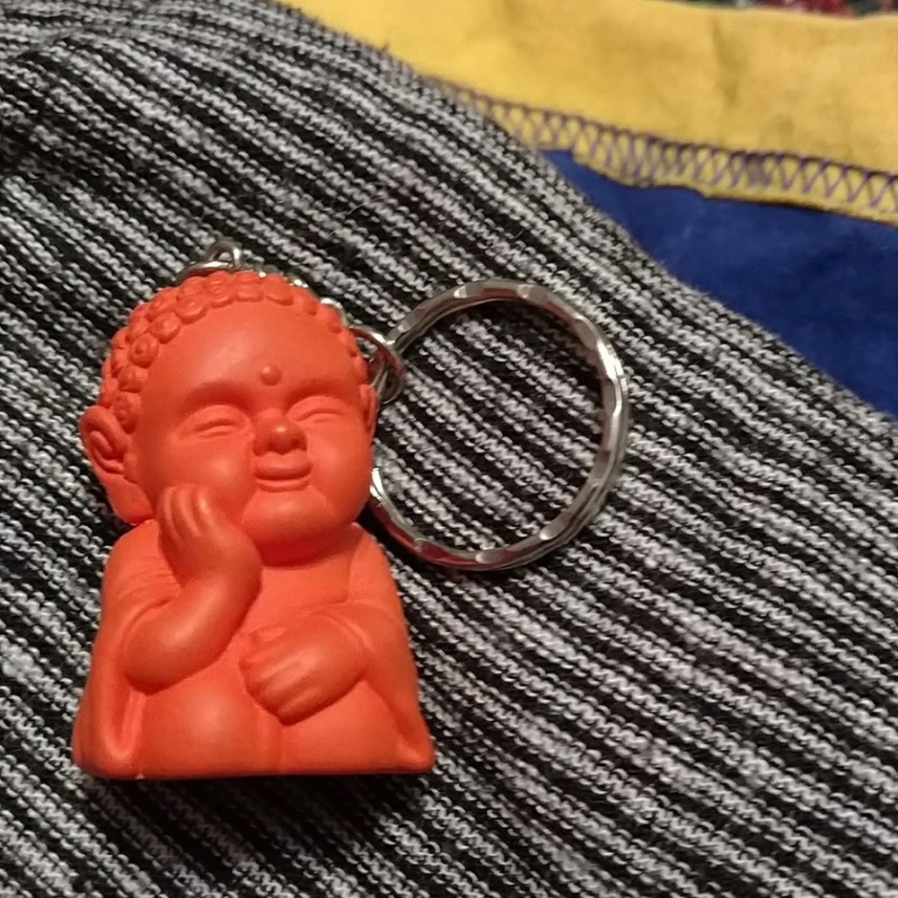 Happy Buddha keychain