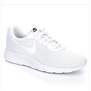All White Nike Tanjuns