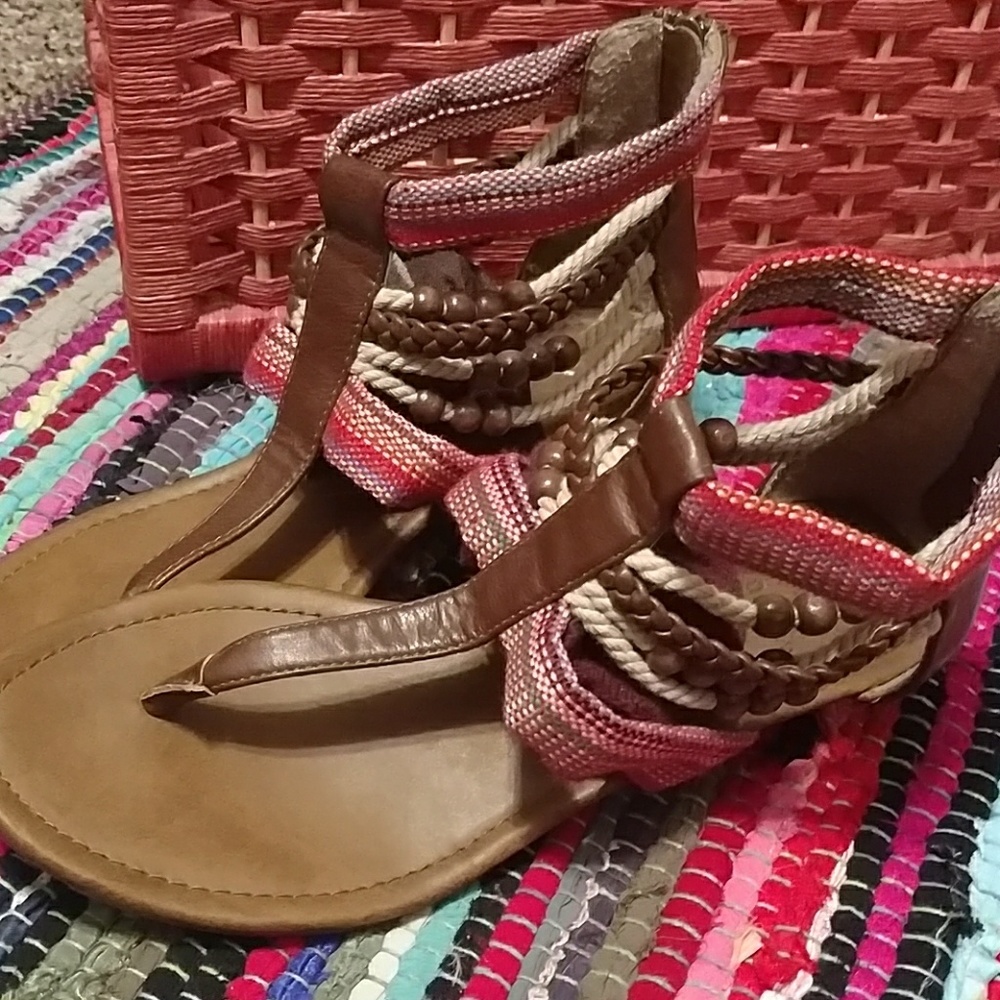 Bohemian beaded sandals