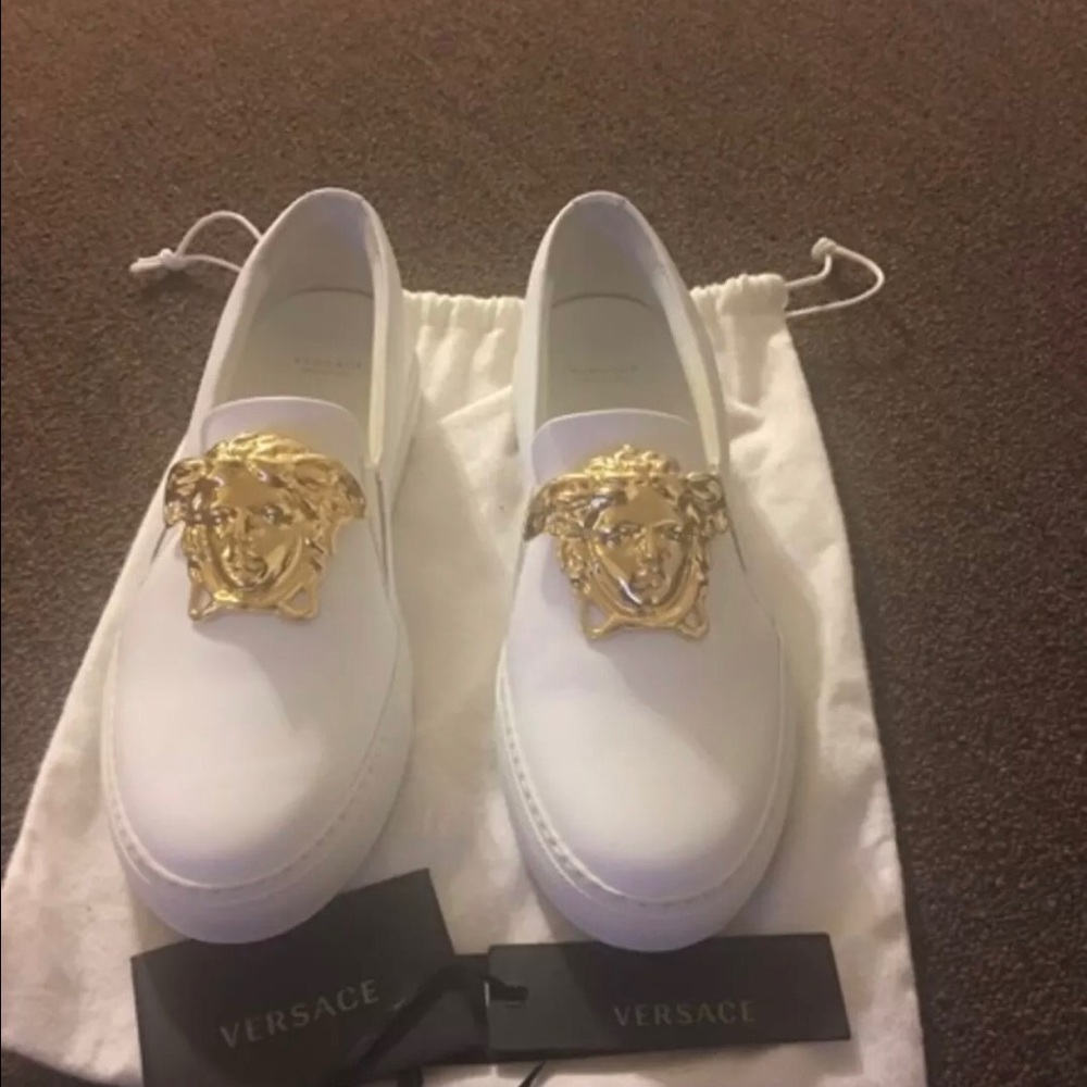 Versace shoes and glasses,