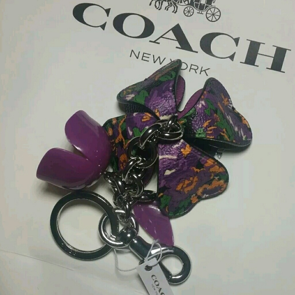 Coach Floral Tea Rose Key Chain Just Released!