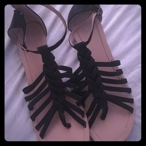 Black Gladiator sandals