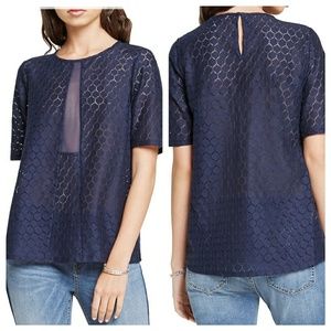 🎉New BCBGENERATION Sheer Honeycomb lace top