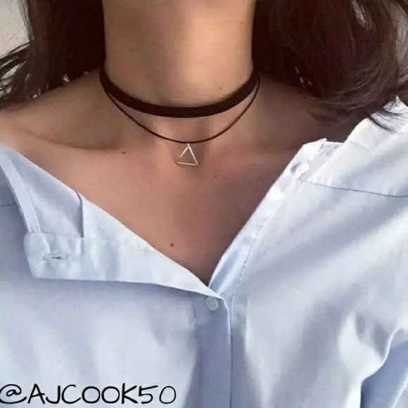 🔴Double Layer Choker Necklace - Picture 2 of 4