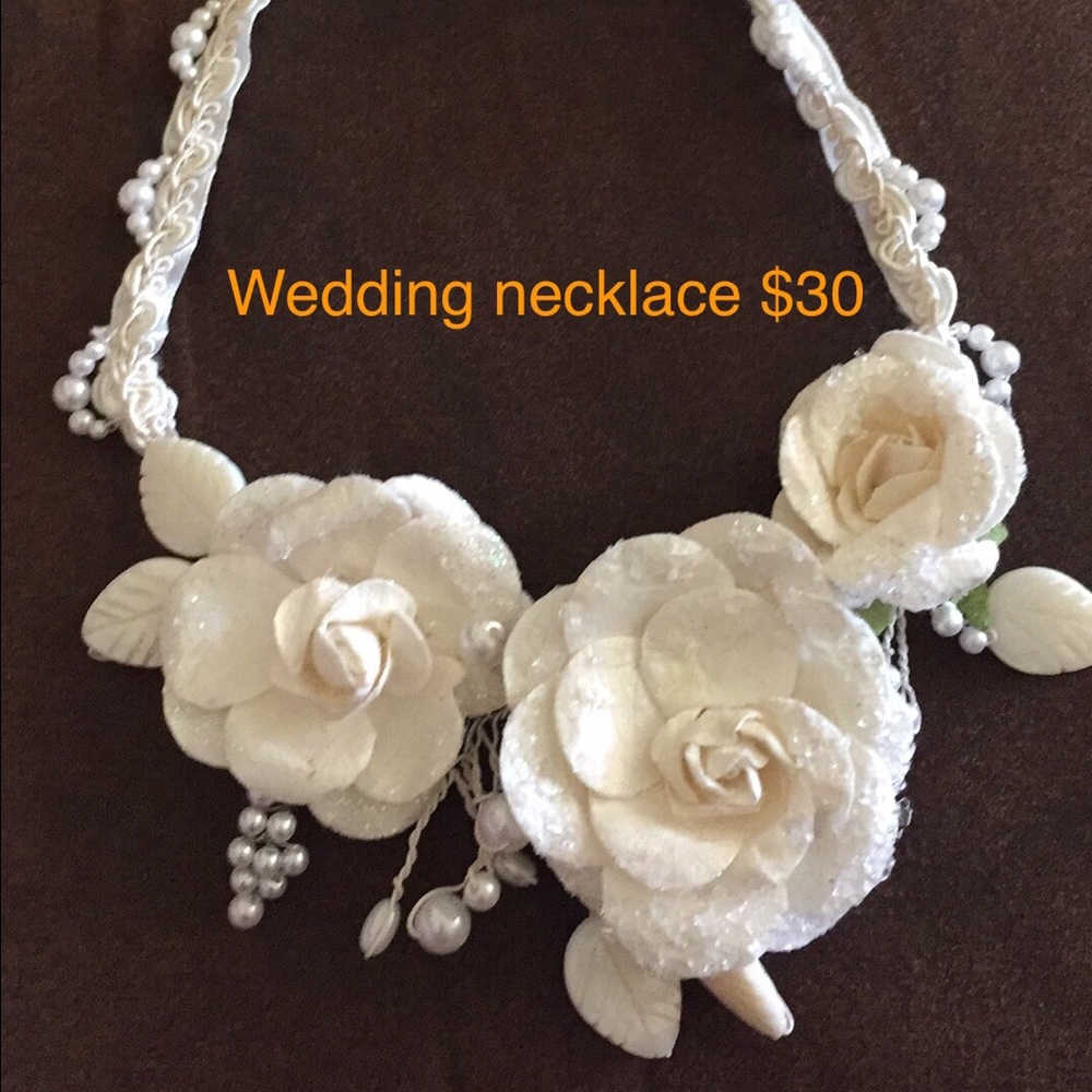 Gorgeous handmade paper bridal necklace