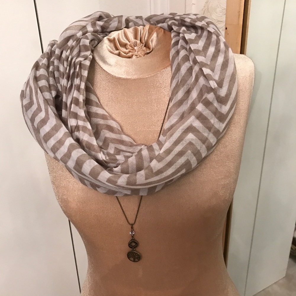 Chevron infinity scarf