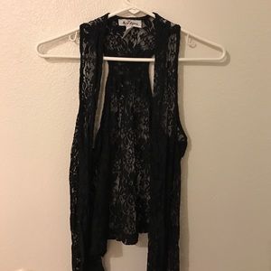 Black Lace Vest.