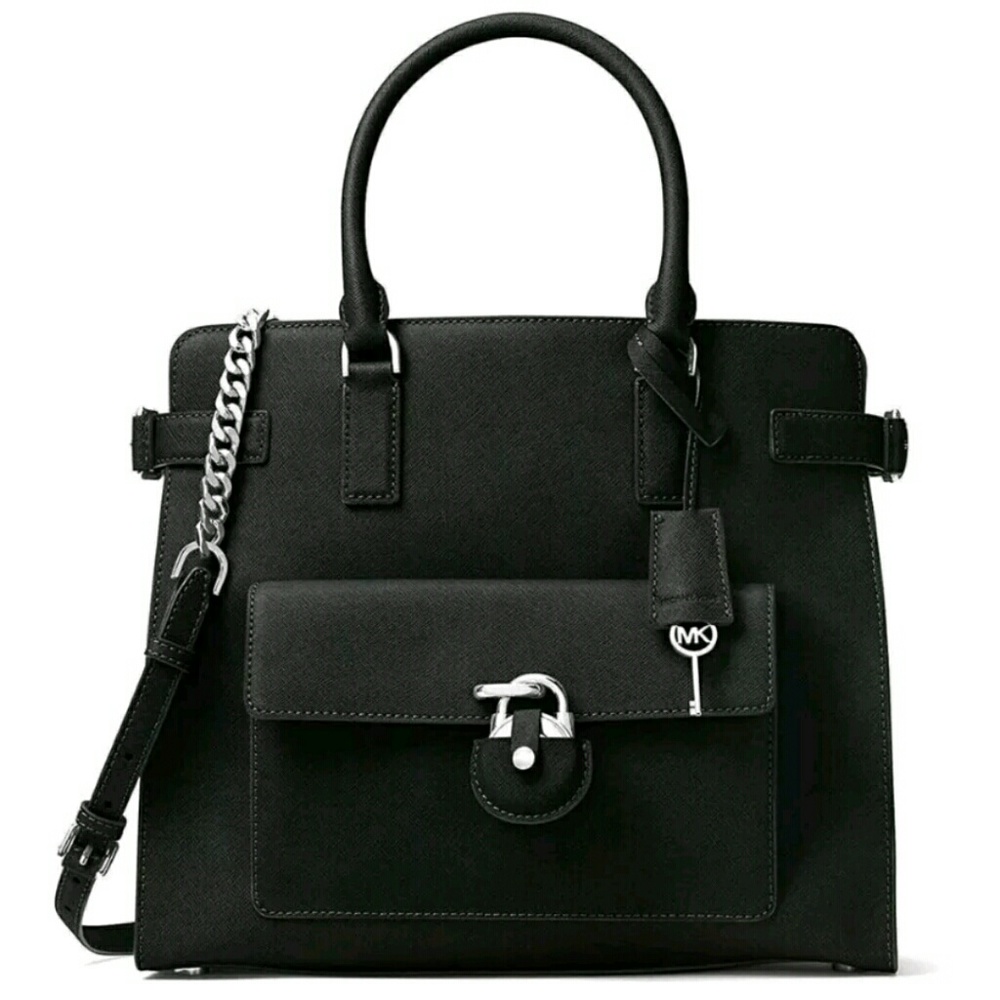 Michael kors Emma LG Saffiano leather satchel tote