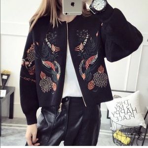 Embroidered bomber jacket - last pc left/all size