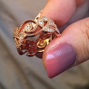 ⚡️FLASH SALE⚡️ Beaut Leaf Rose Gold Plated Ring