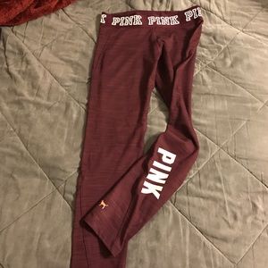 VS Pink Fleece lined leggings