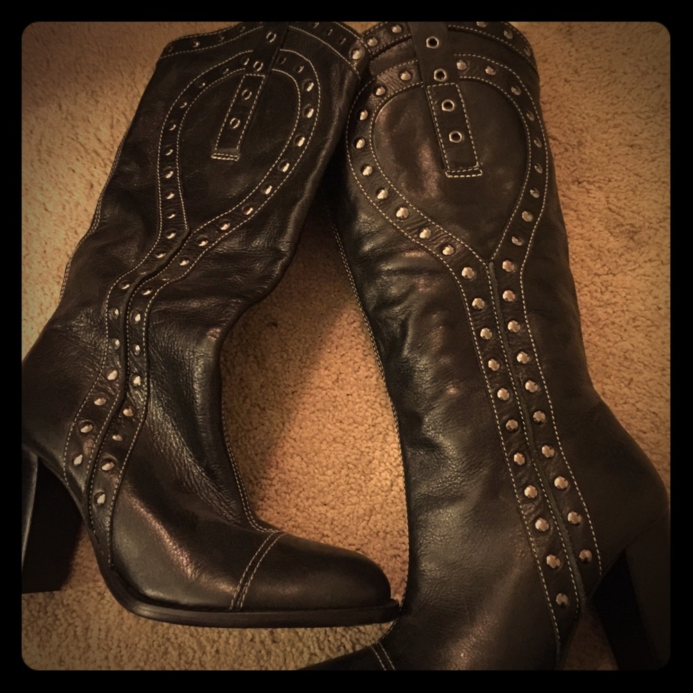 Girly cowboy boots heels
