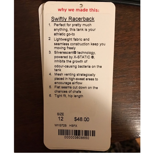 Lululemon run swiftly tank. - Picture 4 of 4