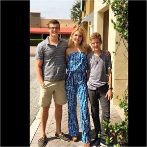 Lilly Pulitzer strapless jumpsuit