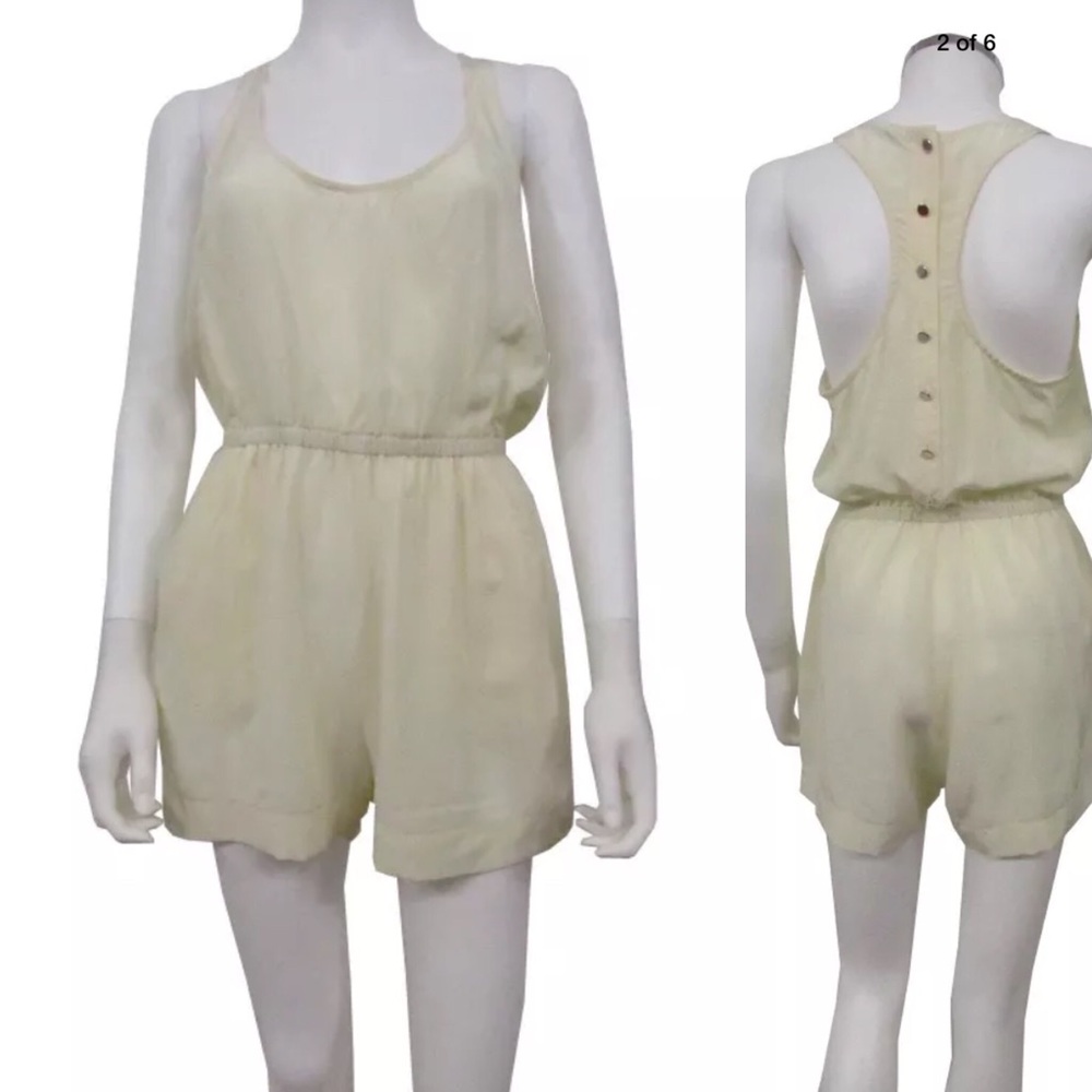 Twelfth Street by Cynthia Vincent silk romper sz S