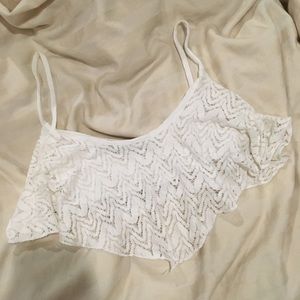 Foreign Exchange Lace Crop Top