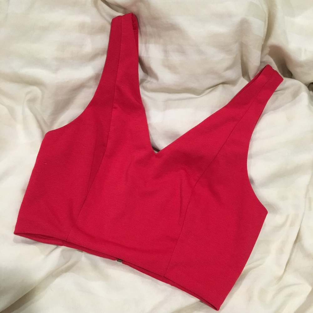 Forever 21 Back Zippered Crop Top