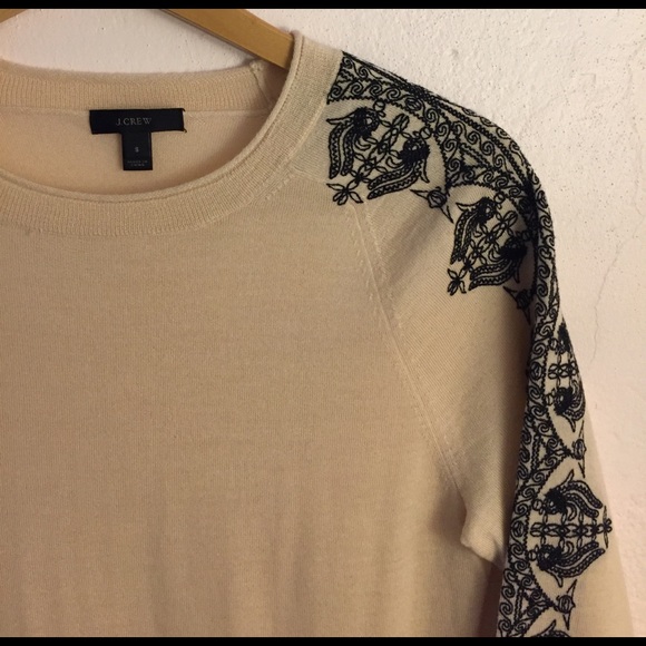 J. Crew Sweaters - J. Crew wool embroidered sweater