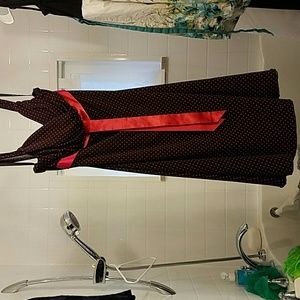 Back dress red polka dots