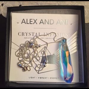Alex and Ani crystal infused necklace