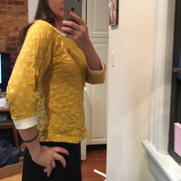 Yellow polka dot blouse - Picture 3 of 3