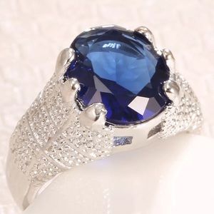 925 Sterling Silver Natural 2.5 Tanzanite Ring