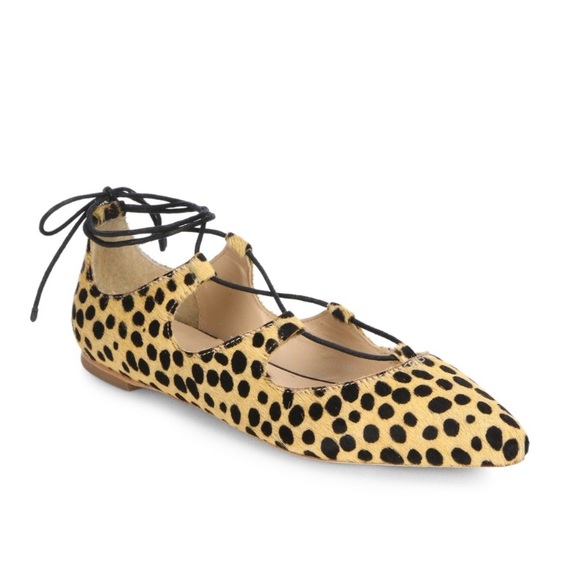 Loeffler Randall Shoes - 🐆Loeffler Randall Ambra lace up cheetah flats🐆