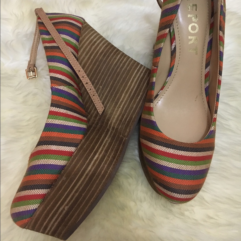 NEW! Report Wedge Ankle Strap Shoes