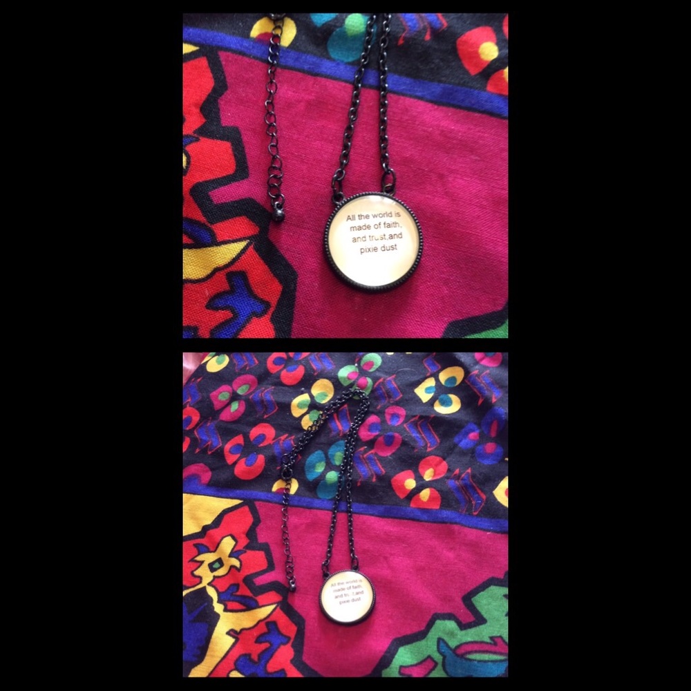 NWOT "faith trust and pixie dust" necklace