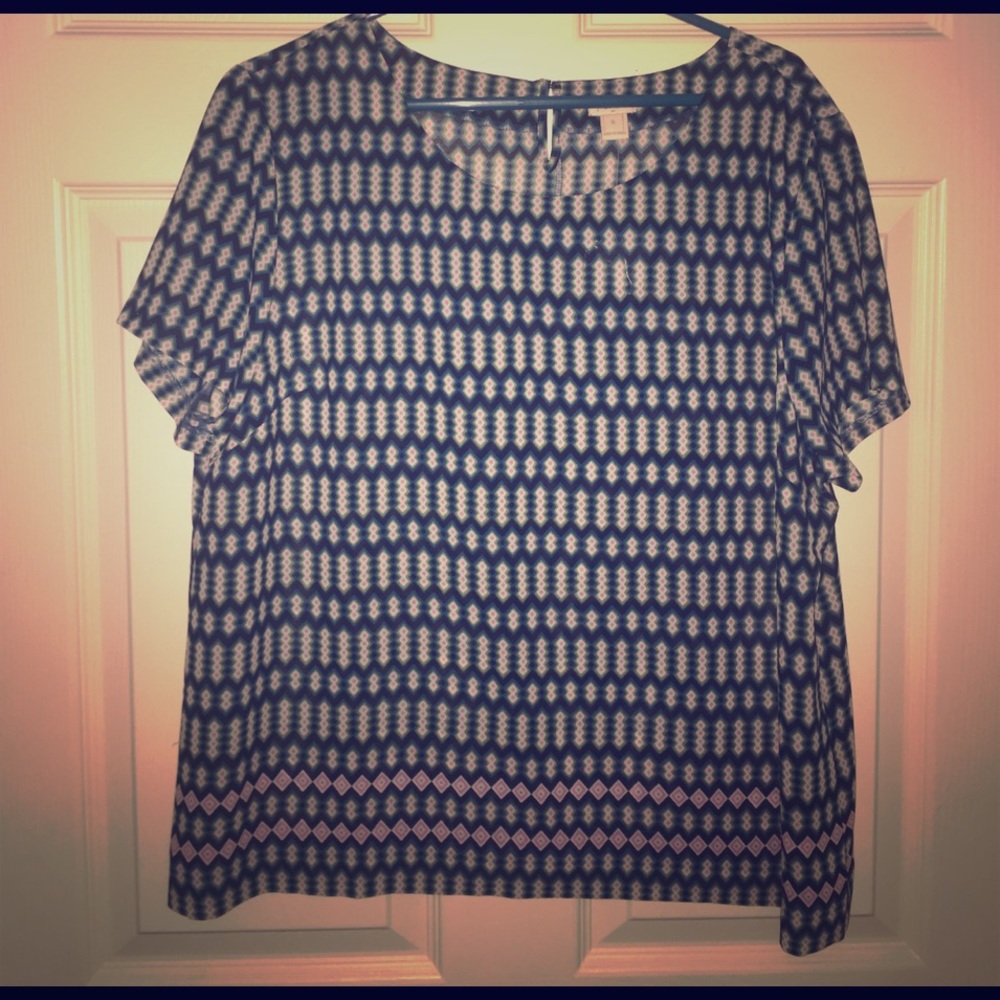 ladies short sleeve blouse
