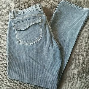 Old navy denim pinstripe trousers sz 14
