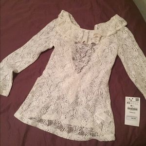 NEW Zara Trafaluc lace crochet top