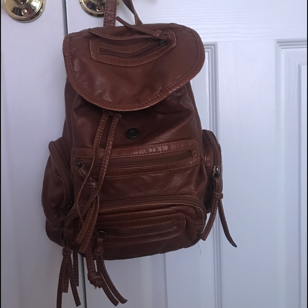 Back pack purse, leather