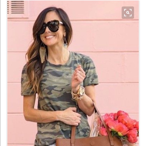 Tops - Grey Camo Crewneck Tee