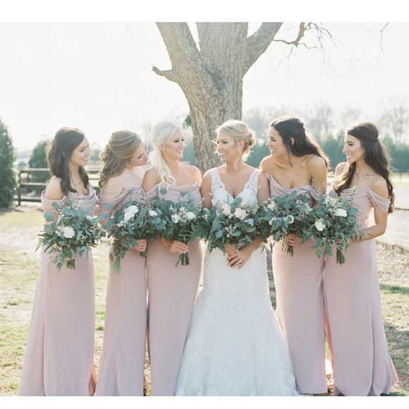 apricot bridesmaid dresses