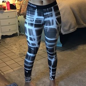 Nike Black/White Dri-Fit full length