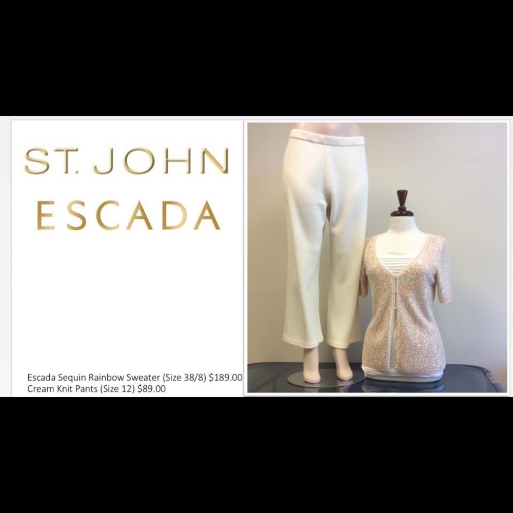 Escada Sequin Cardigan