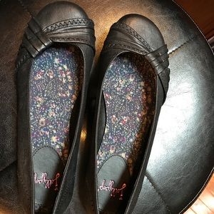 JellyPop Black Flats 9.5