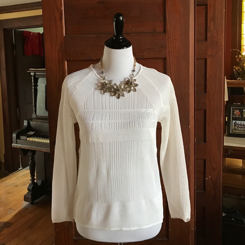 Helmet Lang white sweater