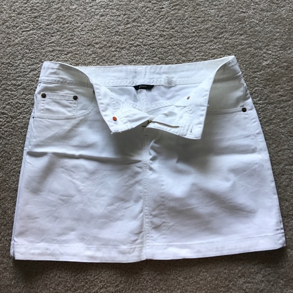 Jcrew white mini skirt - Picture 3 of 4