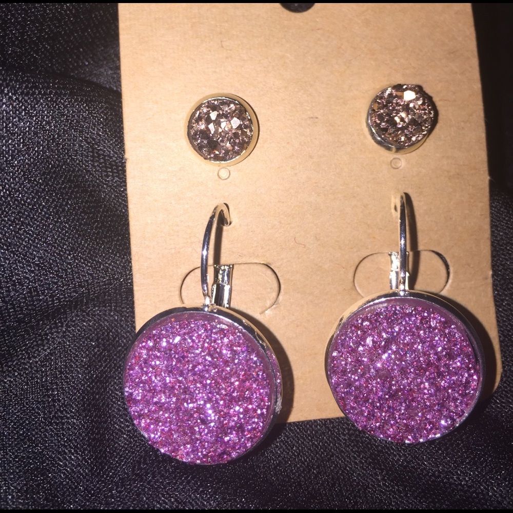 Druzy Like earrings