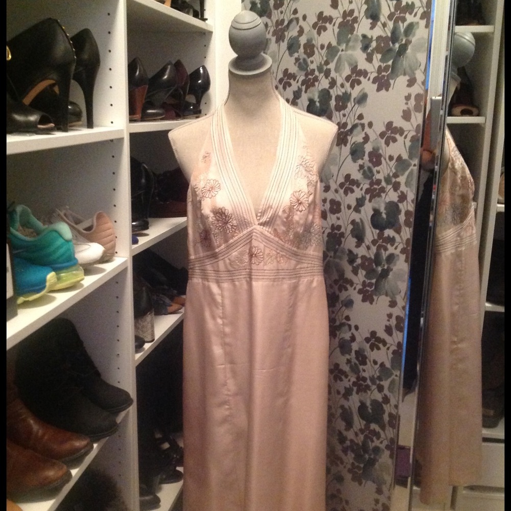Pink silk dress by Laundry by Shelli Segal