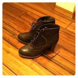 Never worn oxford booties