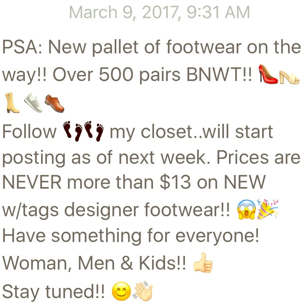 Brand new footwear!!