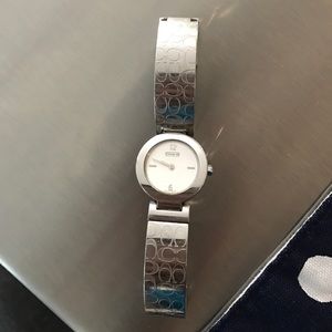 Stainless steel coach bracelet watch